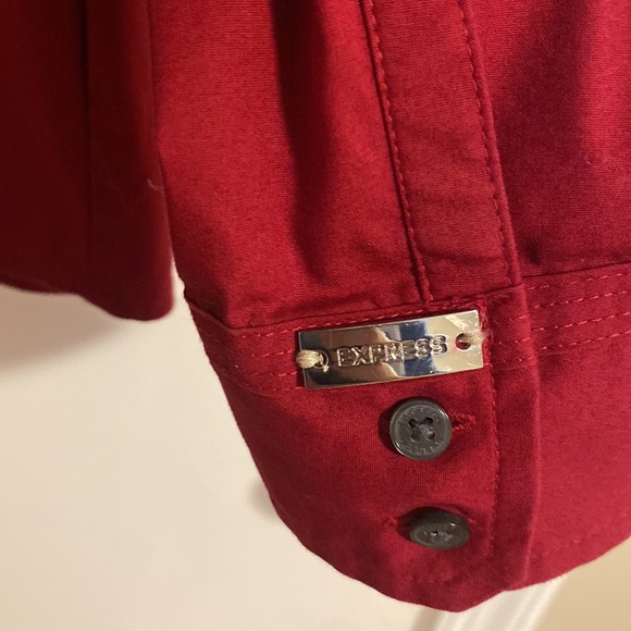 Express Women’s Long Sleeve Button Down Shirt Size Large - Picture 3 of 4
